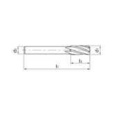 Solid carbide drills Reamer, right-hand twist Cast iron, non-ferrous metals 3101H7-(0400~1600) - Makotools Industrial Supply Tools for Metal Cutting